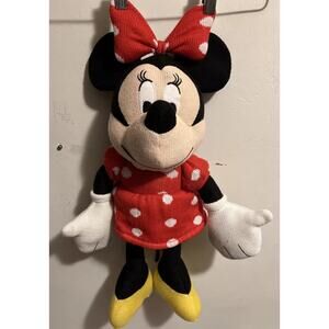 Disney Minnie Mouse Jumbo 21’ Plush Red White Polka Dot Knit Dress Hugs